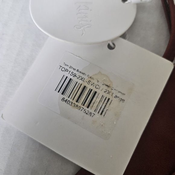 Kulani Kinis Twin Strap Bikini Top In Sweet Cinnamon NWT - Picture 11 of 11